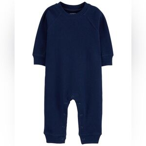 Carter’s Navy Blue Thermal Jumpsuit Romper 3M